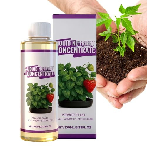 Yaztauho Solución De Nutrientes Para Plantas,100ml De Accesorios Naturales Para Jardín,Fertilizante Líquido Interior - Para Crecimiento, Vegetales, Frutas, Jardinería, Flores, Propagación, Plantas De