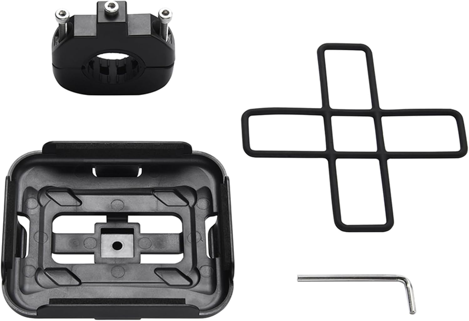 Staffa di montaggio per manubrio bici audio Bluetooth per altoparlante JBL GO 4/GO 3/GO 2, supporto per bicicletta moto scooter staffa di montaggio universale set