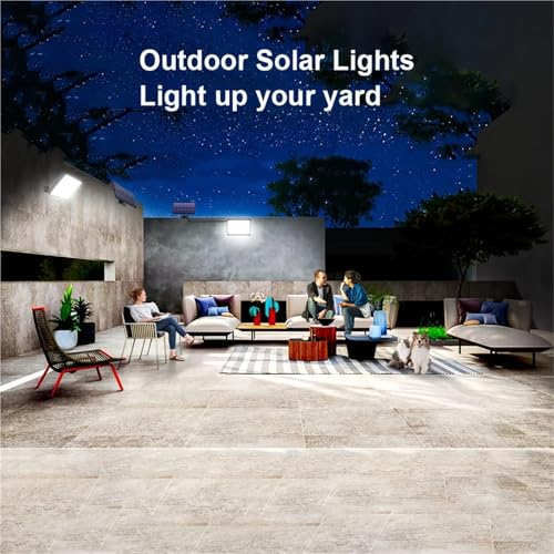 400LEDS Luces solares con sensor de movimiento para seguridad en el jardin exterior 4