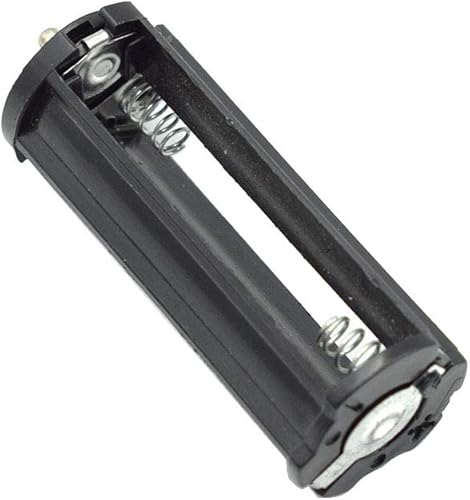 Miniatura 7 de 5 unids cilíndrico batería titular de la batería caso de almacenamiento para 3 x 1.5 V AAA baterías linterna antorcha blanco