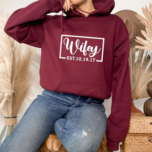 Hubby and Wifey Hoodie,Bride and Groom Hoodie, Wedding Hoodie, Anniversary Hoodie, Married Hoodie, Matching Couple Hoodie, Just Married Hoodie Couple Hoodie Wedding Party Hoodie3
