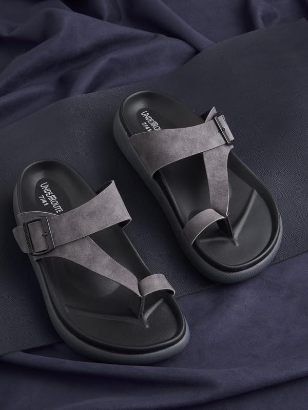 Image of UNDERROUTE mens Underroute Urgh 05 Stylish Durable Soft Footbed Synthetic Casual Sandals for Men Sandal
