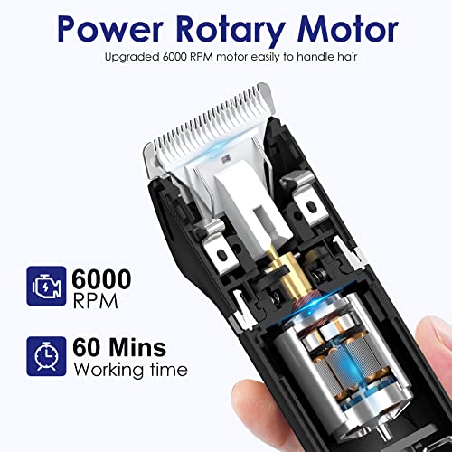 Brightup Electric Razor Trimmer For Men - 4 Replaceable Blade Heads & Storage Bag - Ipx7 Waterproof Wet/Dry Pubic Ball Nose Body Hair Facial Shaver With Led Light - Ideal Mens Gifts, Yp-7017 #TOP2