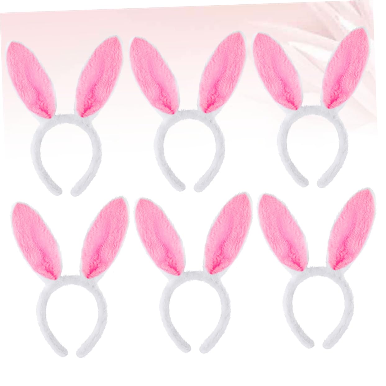 MAGICLULU 18 Pezzi Fasce Per Dell'Orecchio Di Coniglio Cerchi Per Rosa Regali Dei Coniglietto Di Peluche Coniglio Coniglietto Rosa Rifornimenti Del Partito