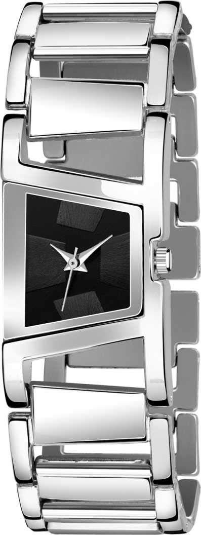 Acnos Stainless Steel Premium Dress Analogue Women Watch(Black Dial Silver Colored Strap)-F-Square Blk, Silver Band (B08HR2SGLN) Amazon Price History, Amazon Price Tracker
