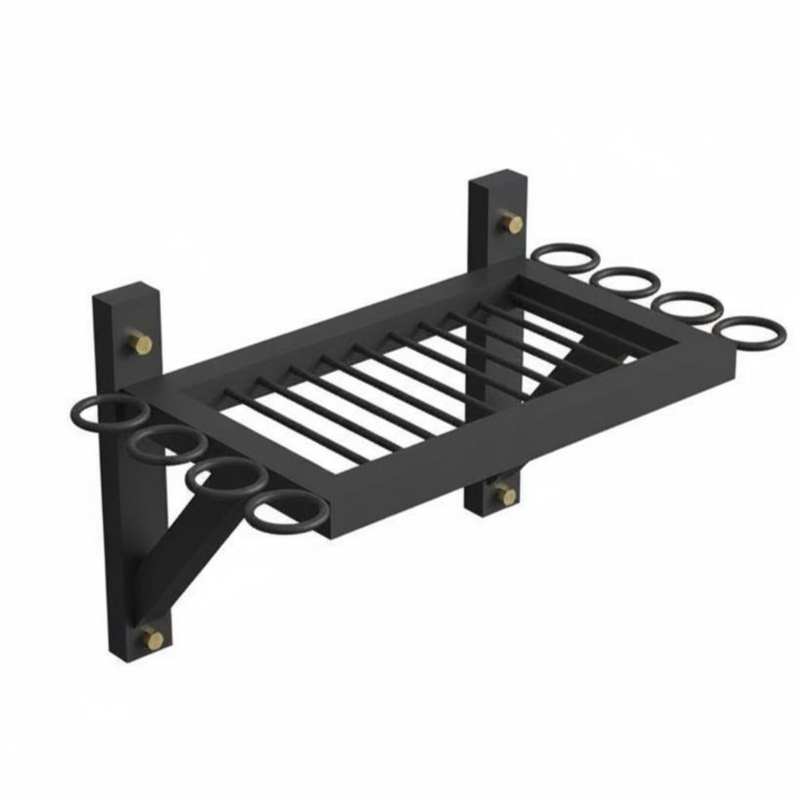 Porta Racchette Pong Mensola Racchette Palline Supporto Espositore Organizer in Ferro per Sistemazione Ordinata E Pronta Adatto Allenamento Garage, style to 1