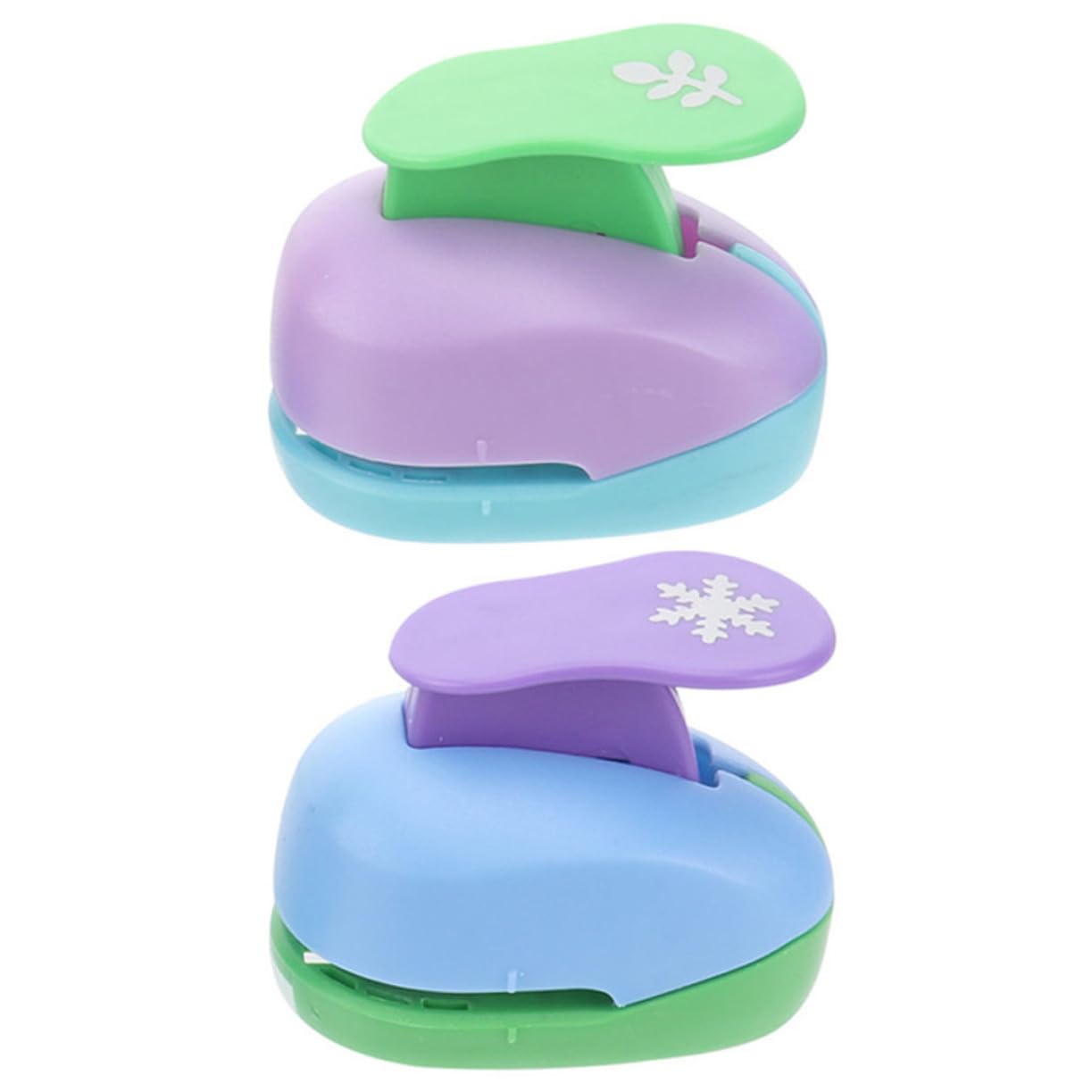 Gadpiparty 4 Set Fustellatrice Carta Diy Puncher Per Scrapbooking E Strumento Per Creazioni Casuale 2 Pezzi*4