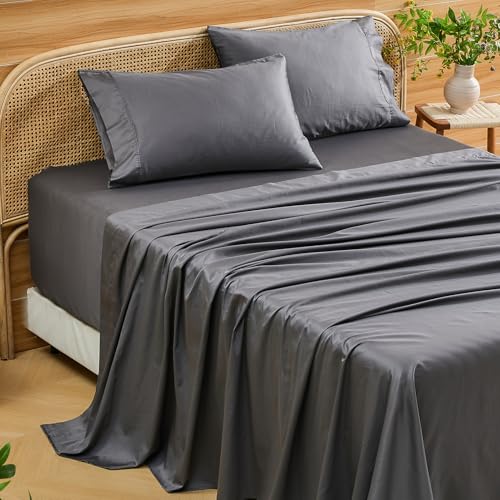 Image of Bedlifes 1000TC Egyptian Cotton King Sheets, 4Pcs 18-24 inch Extra Deep Pocket