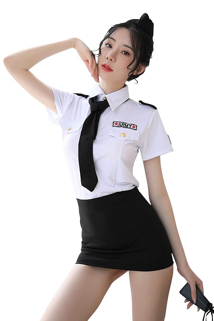 Amazon.co.jp: play-zone アーミー コスプレ セクシー