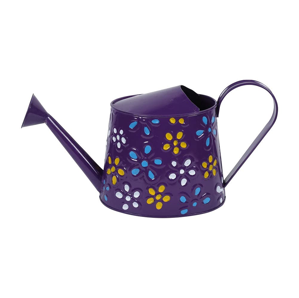 Kraft Seeds Water Can (Purple, Piece of 1, 2 Liter) | Curvy Handle | Floral Printed | Metal Rust Free | Comfortable Handle | Watering Can | Quality Metal | Lightweight | Indoor and Outdoor Watering (B091Z2X6HN) Amazon Price History, Amazon Price Tracker