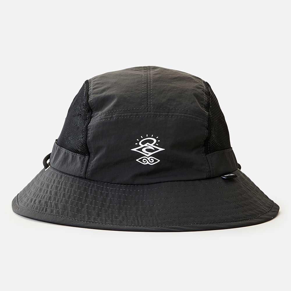 Rip Curl Searchers Boonie Stoffhut Sonnenhut Sommerhut Strandhut Surferhut Damen/Herren - mit Kinnband Sommer Frühling-Sommer
