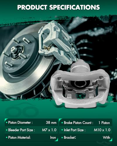 Image of SCITOO 19B2905 19B2904 Rear Left & Right Disc Brake Calipers Assembly w /Bracket For Toyota For Highlander 2004-2007