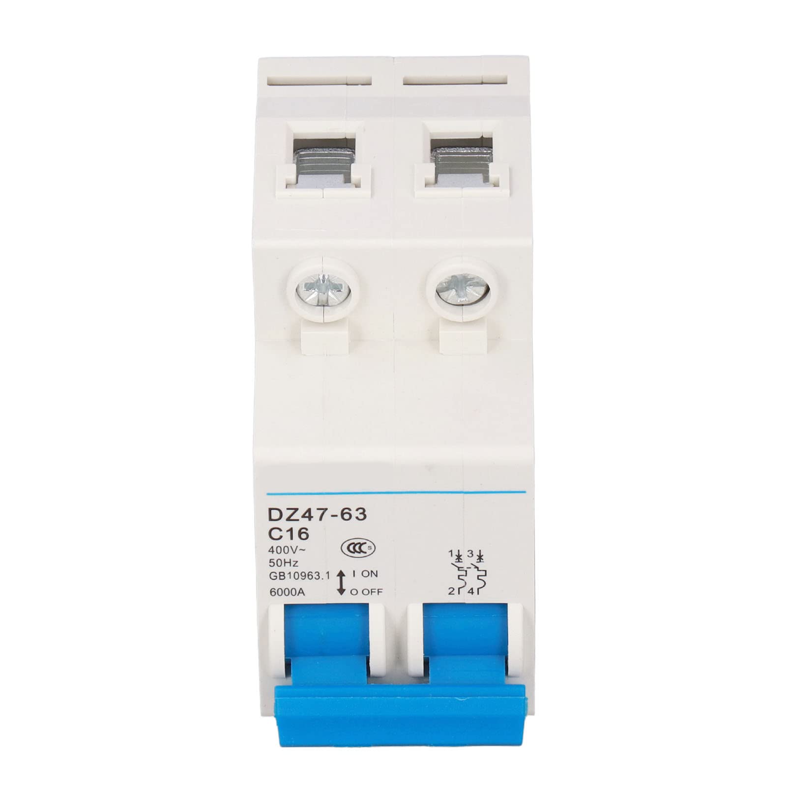 IEUMJNAT Miniature Circuit Breaker, Residual Current Breakers Small 50Hz 400V 2P for Lighting for Office