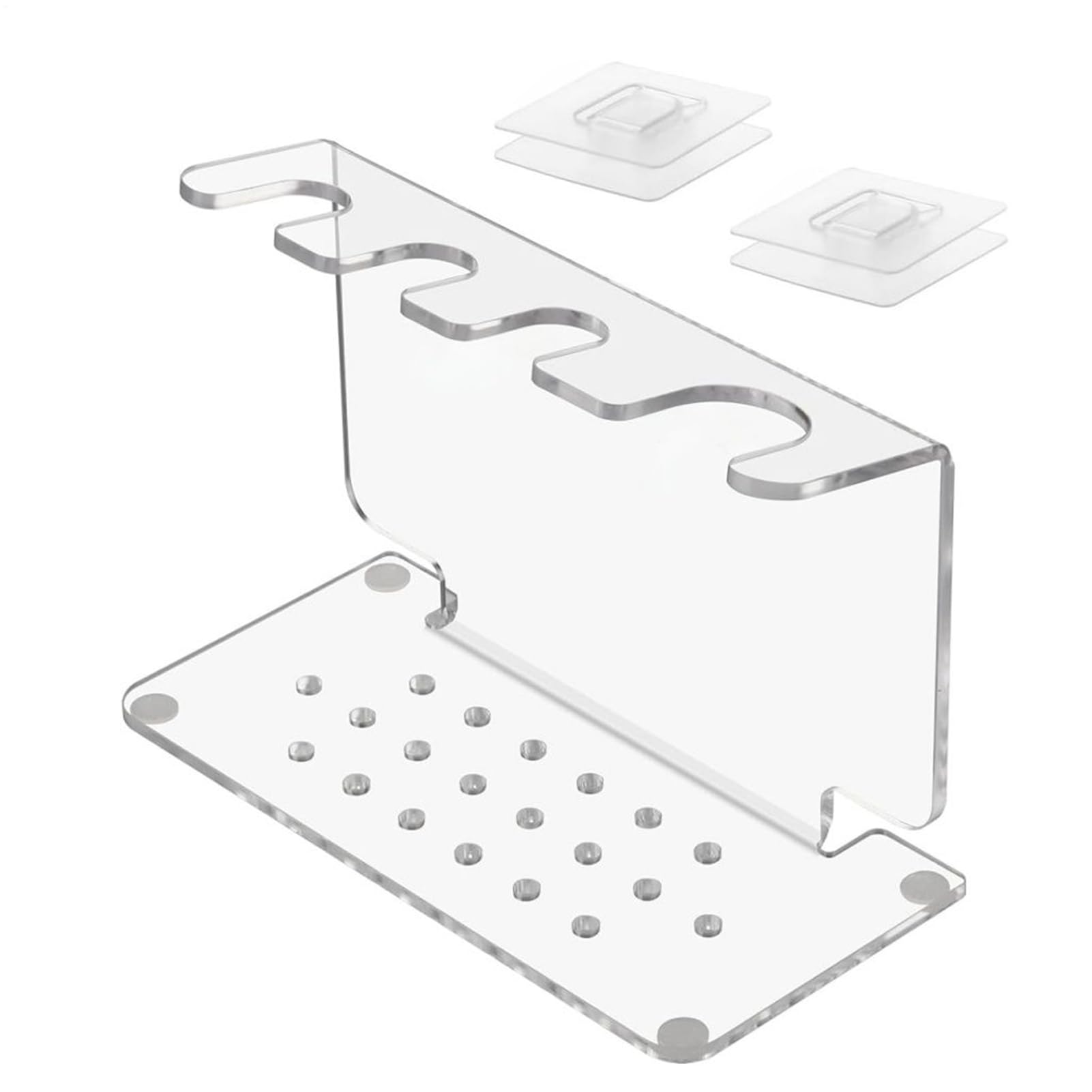 Support pour rasoir et brosses au design épuré en acier pour rasoir de sécurité