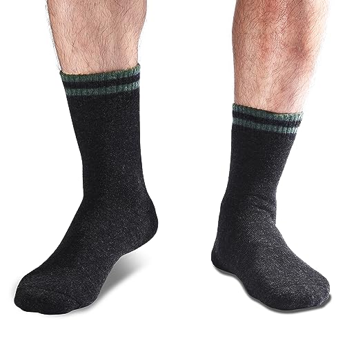 NinetoFiveLife Pack of 4 Mens Merino Wool Socks Winter Hiking Socks Knit Outdoor Recreation Socks Warm Soft and Comfortable2