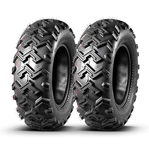MaxAuto Set of 2 24x8-12 ATV Tires 6 Ply Tubeless