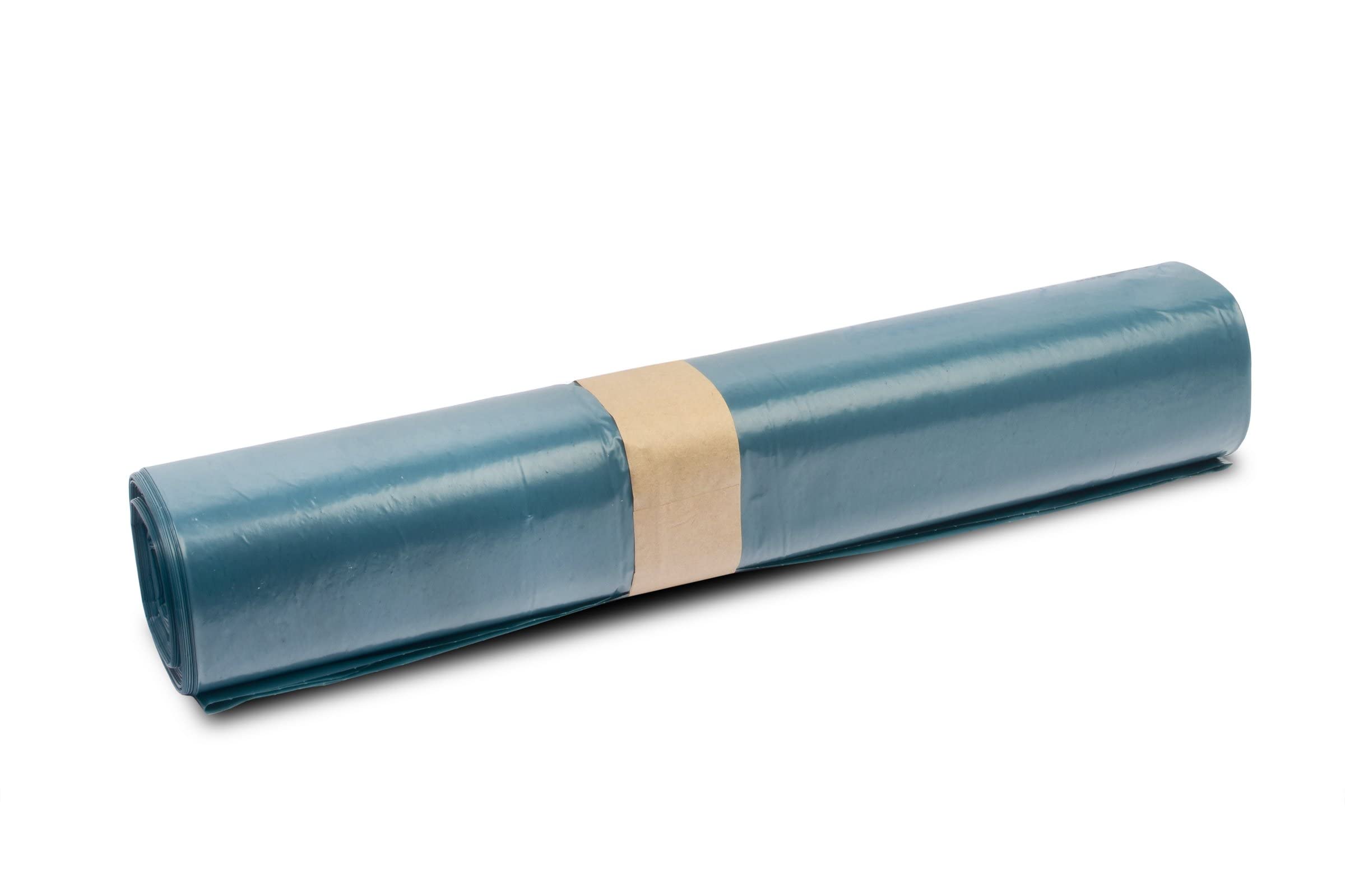 Funny LDPE-Regenerat Müllsäcke, blau, gerollt, Typ 60 extra, 140 l, 1er Pack (1 x 250 Stück)