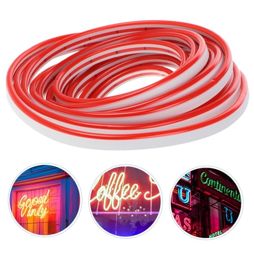 Tira de luz LED de silicona flexible TEHAUX 12V roja miniatura 7