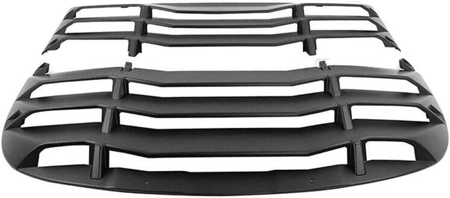 Model Rear Window Louver Sun Shade Cover Vent Matte Black 2pc ABS Plastic for Tesla for Y 2020-2023 F2Tmyrwlsscvmb2