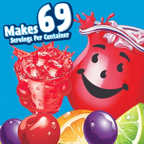 Image of Kool-Aid Caffeine Free Jumbo Tropical Punch Sweetened Powdered Drink Mix, 63 Oz (Pack of 6)