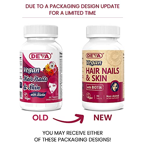 Deva Vegan Vitamins Hair Nails & Skin Vegan 90 Tab #TOP1