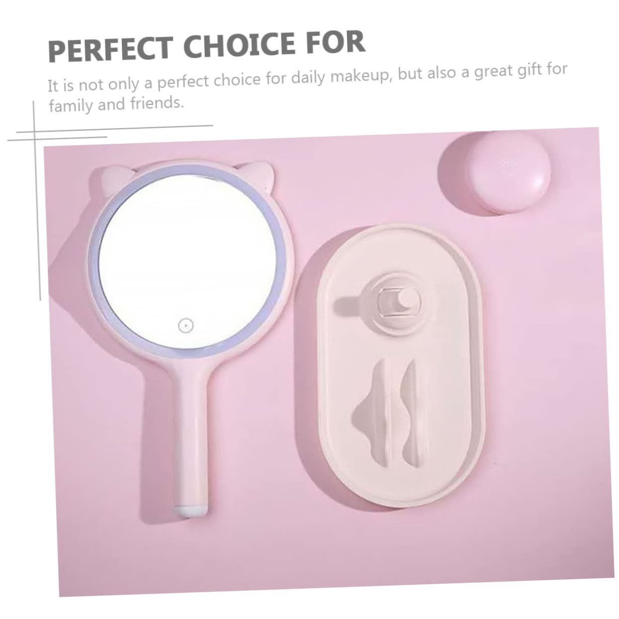 POPETPOP Specchio Illuminato per Trucco LED Specchio da Tavolo per Ragazze Illuminazione LED