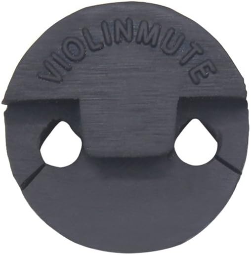 PERLMAN Violin Mute Black Round Rubber