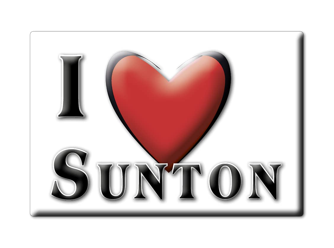 EnjoymagnetsSUNTON (ENG) FRIDGE MAGNET ENGLAND ENGLAND SOUVENIR I LOVE GIFT PRESENT