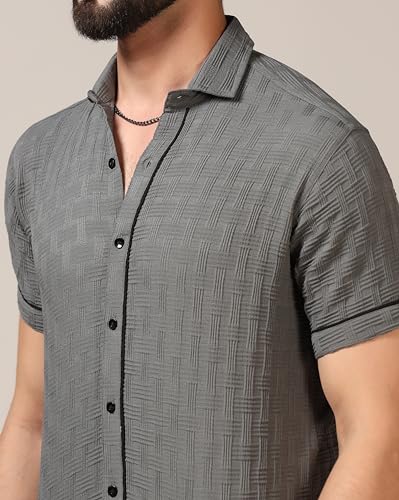 Image of TOPLOT Men's Regular Fit Casual Shirt