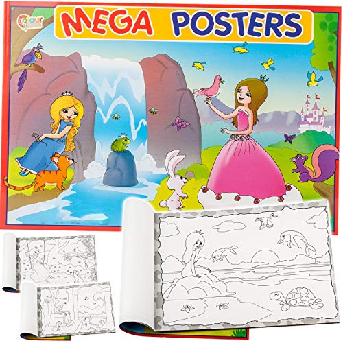 alles-meine.de GmbH großer XXL Malblock/Malbuch - A3 - Poster Bilder - Märchen & Prinzessin - 16 Seiten - Dickes…