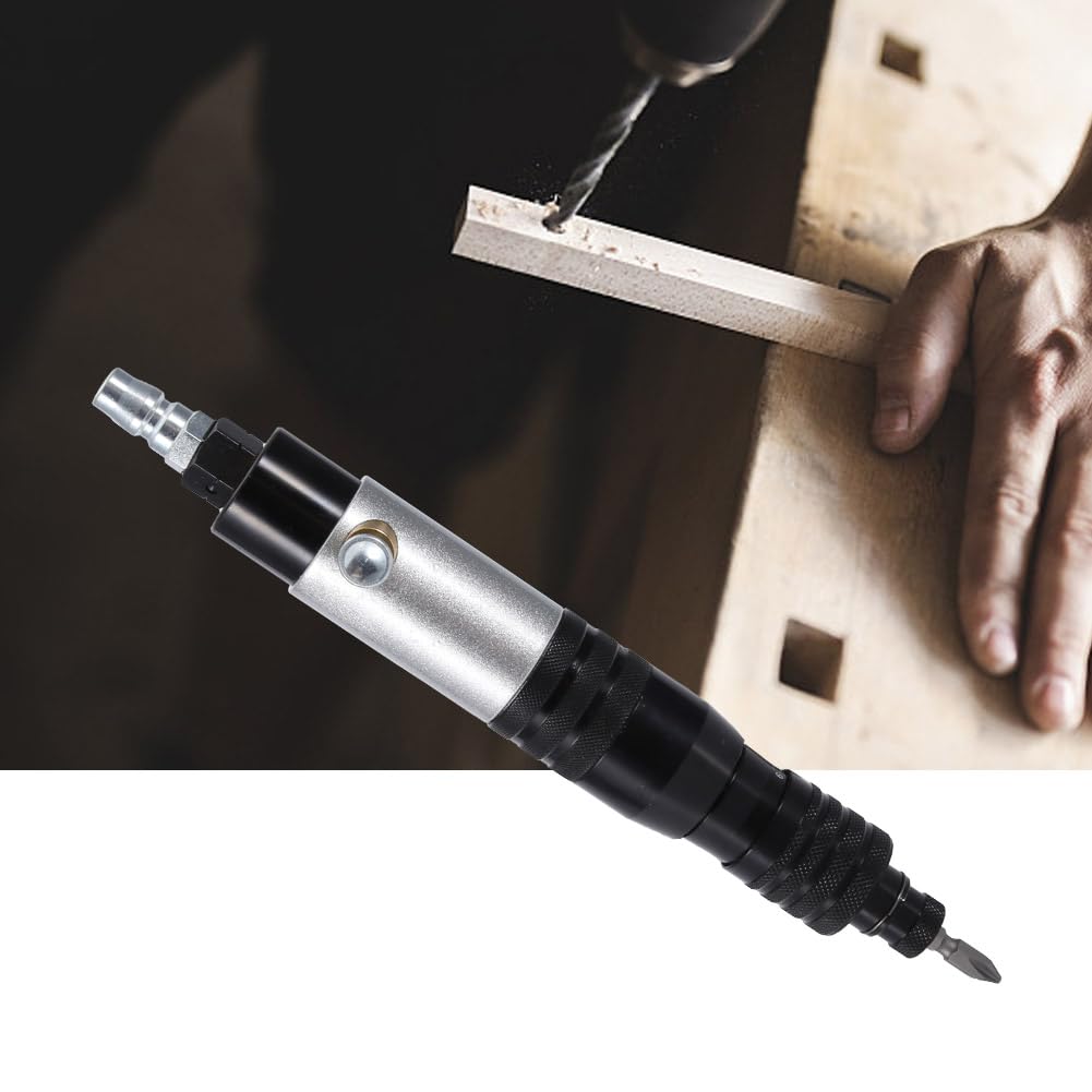 Tournevis Pneumatique Entièrement Automatique Visseuse Pneumatique 1/4" Outil de Vissage Pneumatique CW/CCW 1200 tr/min Industriel (2-4N.M)