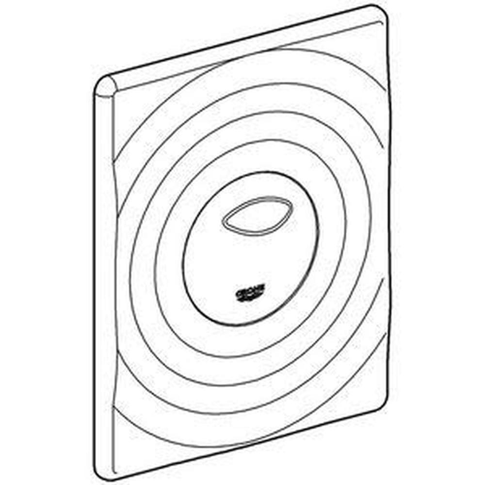 Grohe 42302000 8002244 Surf Plaque de Recouvrement de Rechange 156 X 197 Mm Chromé
