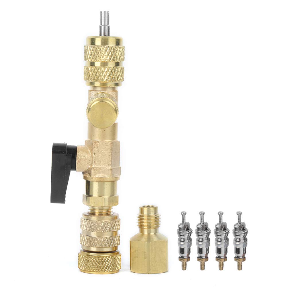 MUNEFE AC Valve Core Remover, Valve Core Remover Tool Kit, Efficient Valve Stem Removal, Suitable for Quick and Easy Spool Removal