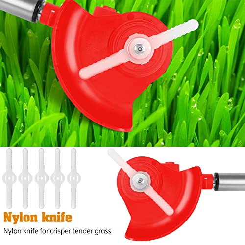 Electric Grass Trimmer 12V 2000Mah Battery Full Functional Lawn String Trimmer Cordless Anti-Slip Handle Weed Trimmer Telescopic Rod Multi-Purpose Grass Cutter For Garden(With 2 Batteries 1 Charger) #TOP2