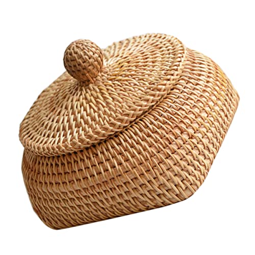 Cabilock Wicker Baskets for Organizing, Large and Small Wicker Storage Baskets Set, Hand Woven Baskets for Storage,Cube Rustic Hand Serving Organizing Toys Organizer Clothes