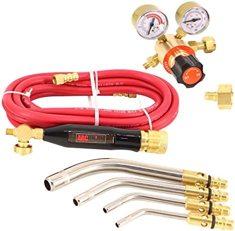 Arc Union Air Acetylene Torch Kit Fuel Gas kit industry standard tips one year warranty