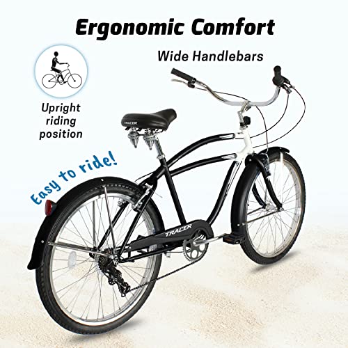 Bicicleta urbana Tracer NAPA/NOVA de acero Hi-Ten, 7 velocidades, para hombre, varios colores miniatura 3