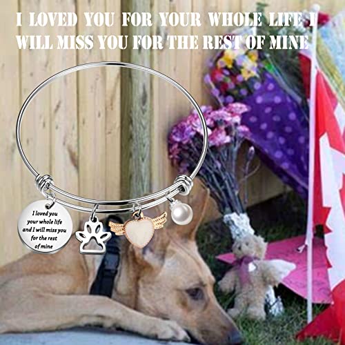 PLITI Pet Memorial Gift Loss Of Pet Gift I Loved You Your Whole Life And I Will Miss You For The Rest Of Mine Bracelet3