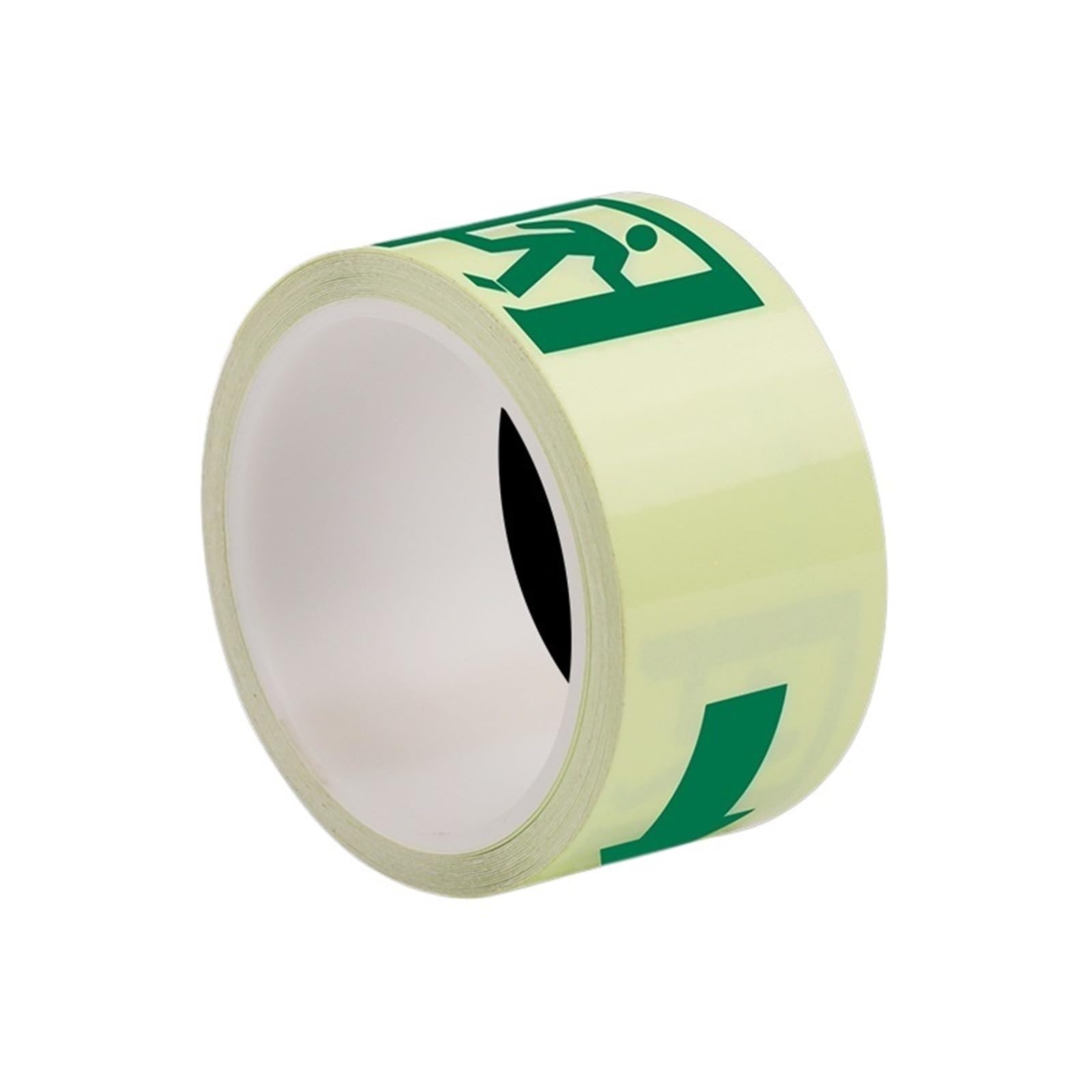 Lxlaeoang Fire Exit Pattern Safety Warning Tape Warning Tape Self-Luminous Glow In The Dark Tape Outdoor Safety Self-Adhesive Fluorescent Stickers Tape For Stage Ground Stairs(Fire Exit Pattern)