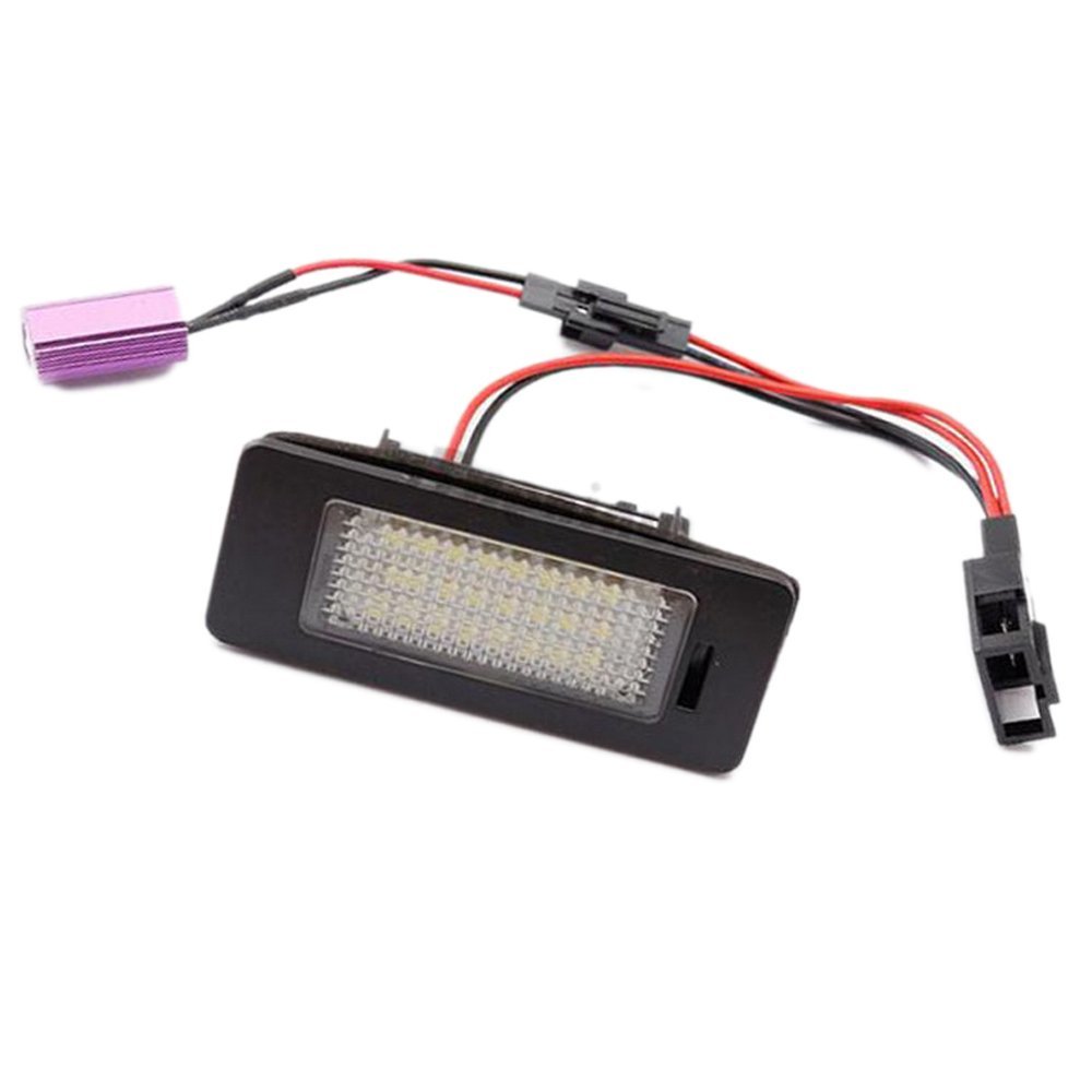 PolarLander 2X Auto Light Led Number Kit de luz de matrícula Canbus Error Free Car-Styling Compatible for VW Golf 6 Golf 7 Wagon Golf Plus Jetta 6 Passat B7 Wagon Sharan 2 Touran 2 Touareg 2
