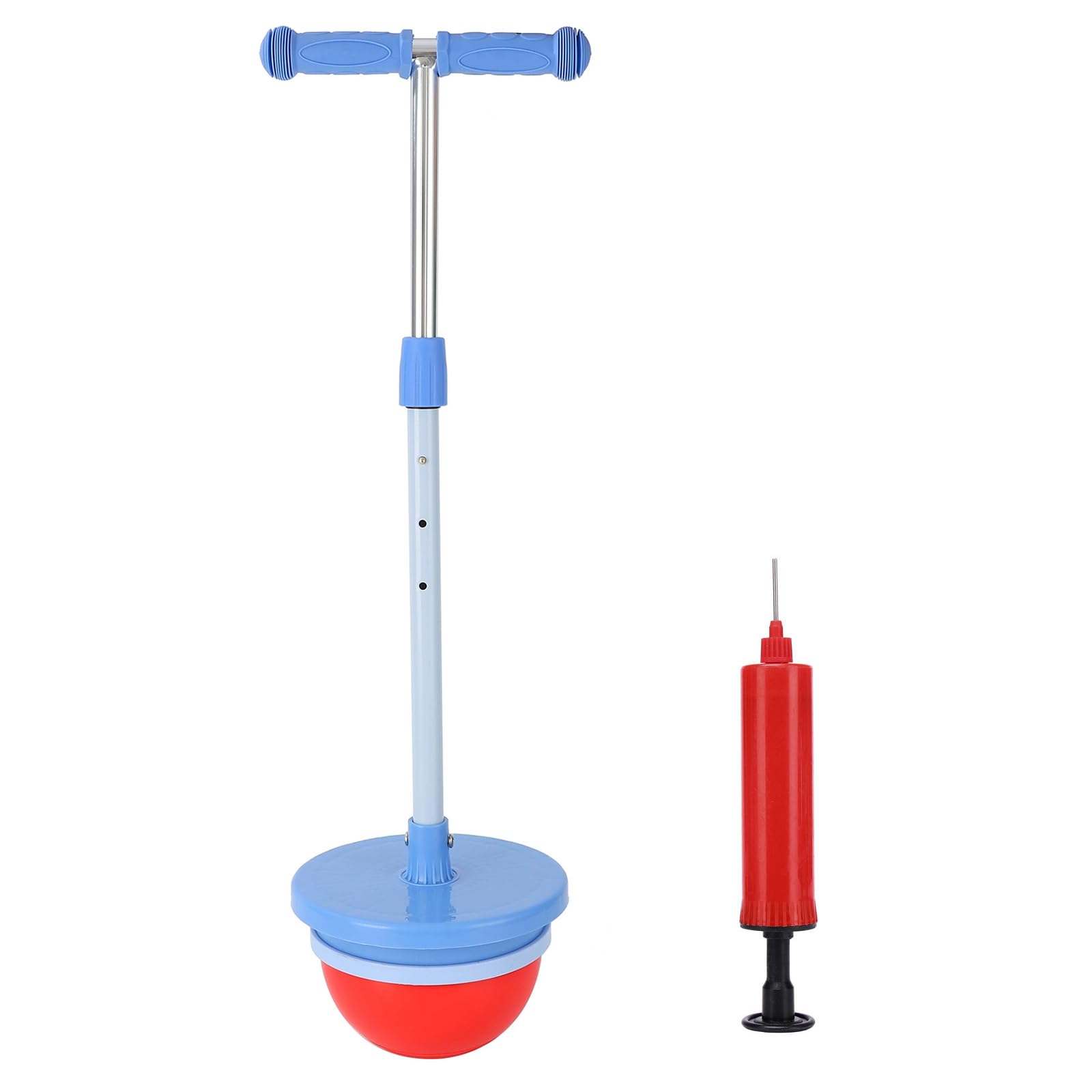 Balón hinchable para niños, bala de equilibrio para niños, bala saltar para adultos, juguete para exteriores con mango ajustable en altura, capacidad de carga 90 kg, espesada y resistente al