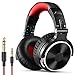 OneOdio Pro 10 Cuffie Over Ear, Cuffie Cablate con Shareport e Microfono, Jack 3,5 mm e 6,35 mm, Cuffie per Registrazione, Mixaggio, Monitoraggio in Studio, DJ, Chitarra, Podcast, Cellulare, PC
