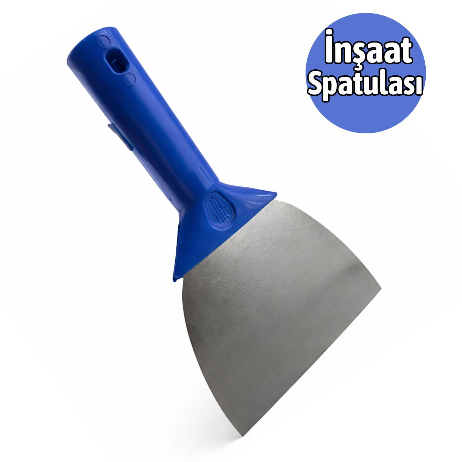 Plastik Saplı Saptak İnşaat Spatulası 14 Cm Duvar Macun Alçı Uygulama Boya Kazıma El Aleti