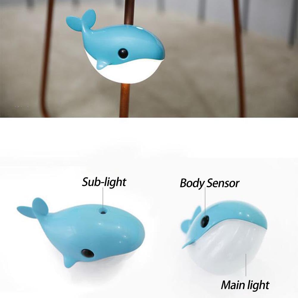 Lampe de Nuit LED Enfant Wal Capteur de Crépuscule et Détecteur de Mouvement Applique sans Percer Recharge USB Mur Intérieur Lampe sans Fil Batterie Eclairage de Table de Nuit Mur Décoratif
