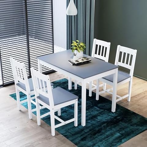 ZANOFIRA 4 Seater Pine Dining Set Cover