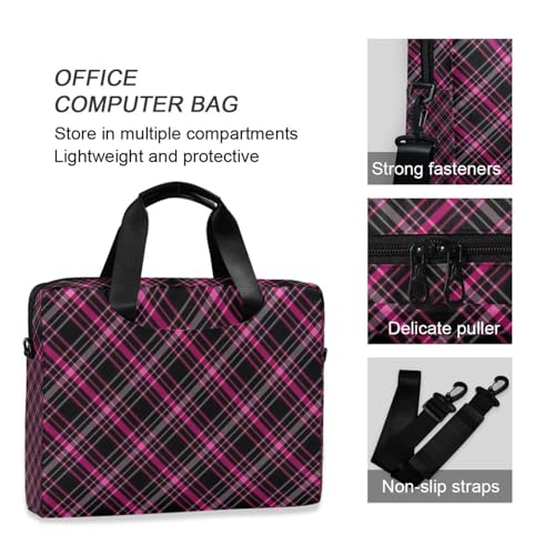 Bolso para portátil 15.6 pulgadas negro y rosa miniatura 6