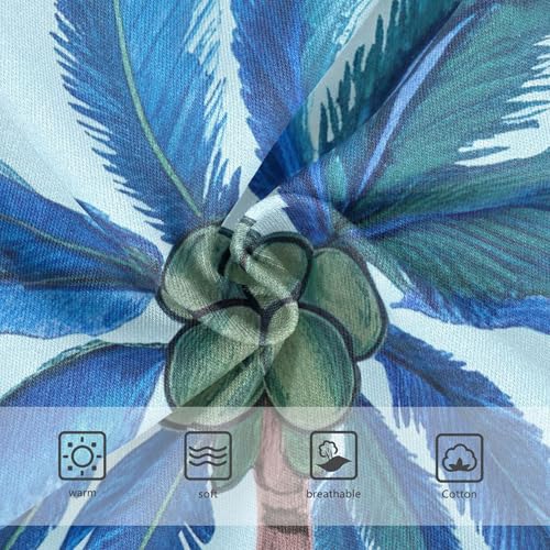 Cotton Toddlers Underwear Floral Tropical Palm Trees Blue Panties Little Girl Aesthetic Underpants Briefs 2t3