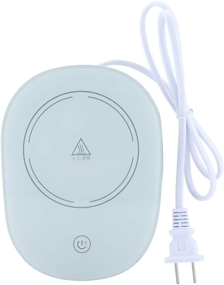 JecrinaNew electric heat heater winter water cup pad tray cup heater mat pads Energy saving gravity sensor Office desk easy to clean micro gravity control mini heater