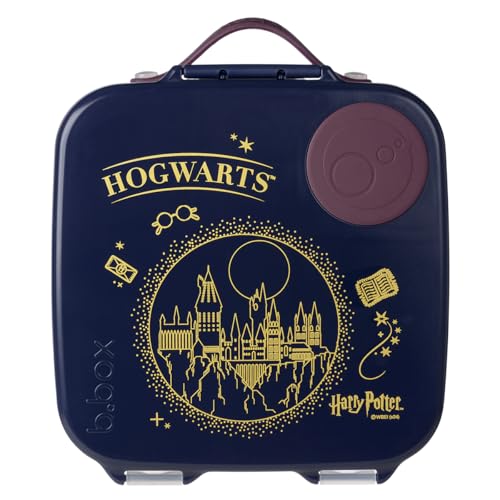 Image of b.box Harry Potter Lunch Box for Big Eaters All Ages - 8.5 Cup Leak Proof Bento Box with 4 Compartments, School Lunch Container with Ice Pack, Dishwasher Safe, BPA-Free, PFAS-Free