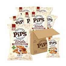 Pips Heirloom Cinnamon Churro Twists 4.5 oz Bags 6 pk Better For You Sweet Snacks Made With Heirloom Corn & Avocado Oil Light & Crispy, Gluten Free, Non-GMO